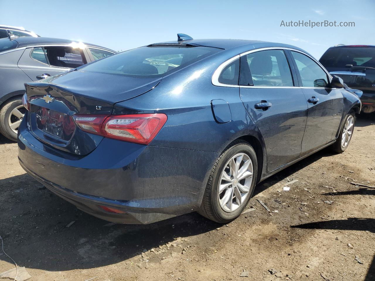 2021 Chevrolet Malibu Lt Синий vin: 1G1ZD5ST9MF012806