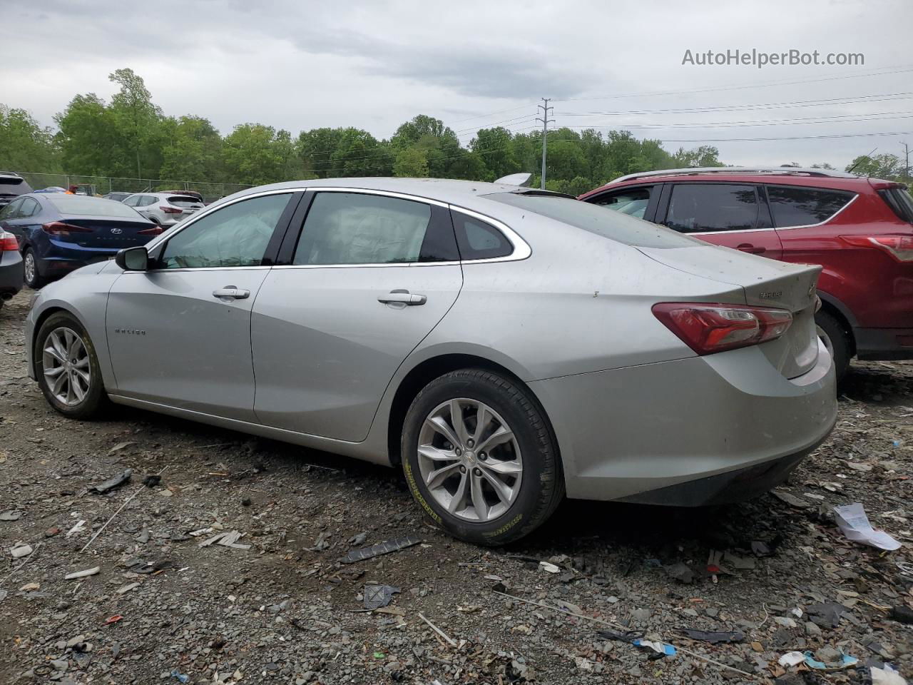 2021 Chevrolet Malibu Lt Silver vin: 1G1ZD5ST9MF017620