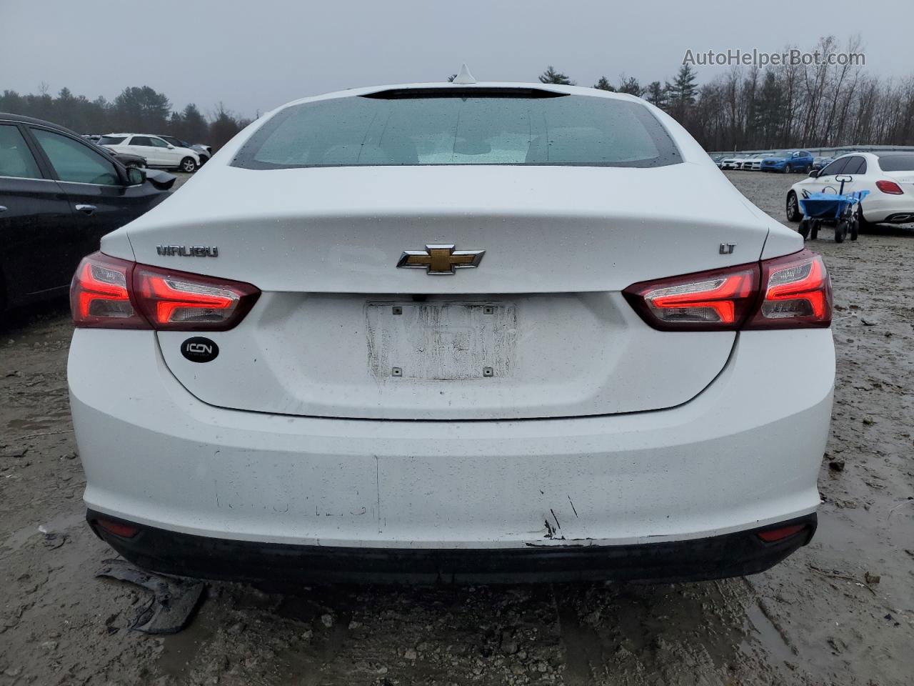 2021 Chevrolet Malibu Lt White vin: 1G1ZD5ST9MF024034