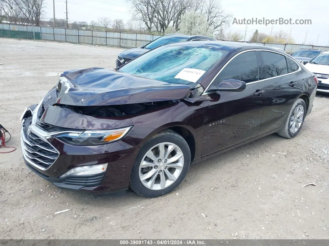 2021 Chevrolet Malibu Fwd Lt Бордовый vin: 1G1ZD5ST9MF025426