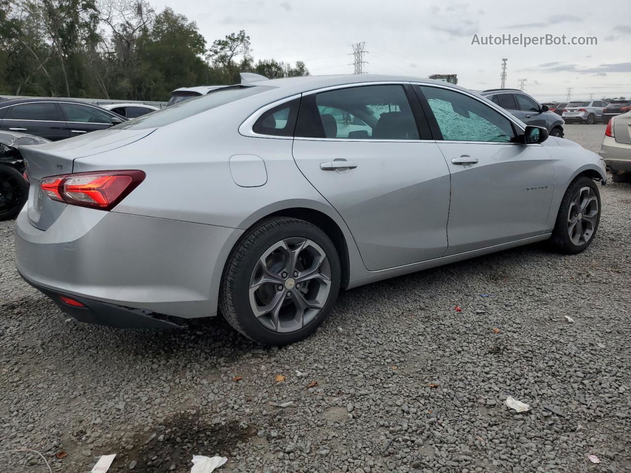 2021 Chevrolet Malibu Lt Silver vin: 1G1ZD5ST9MF061780