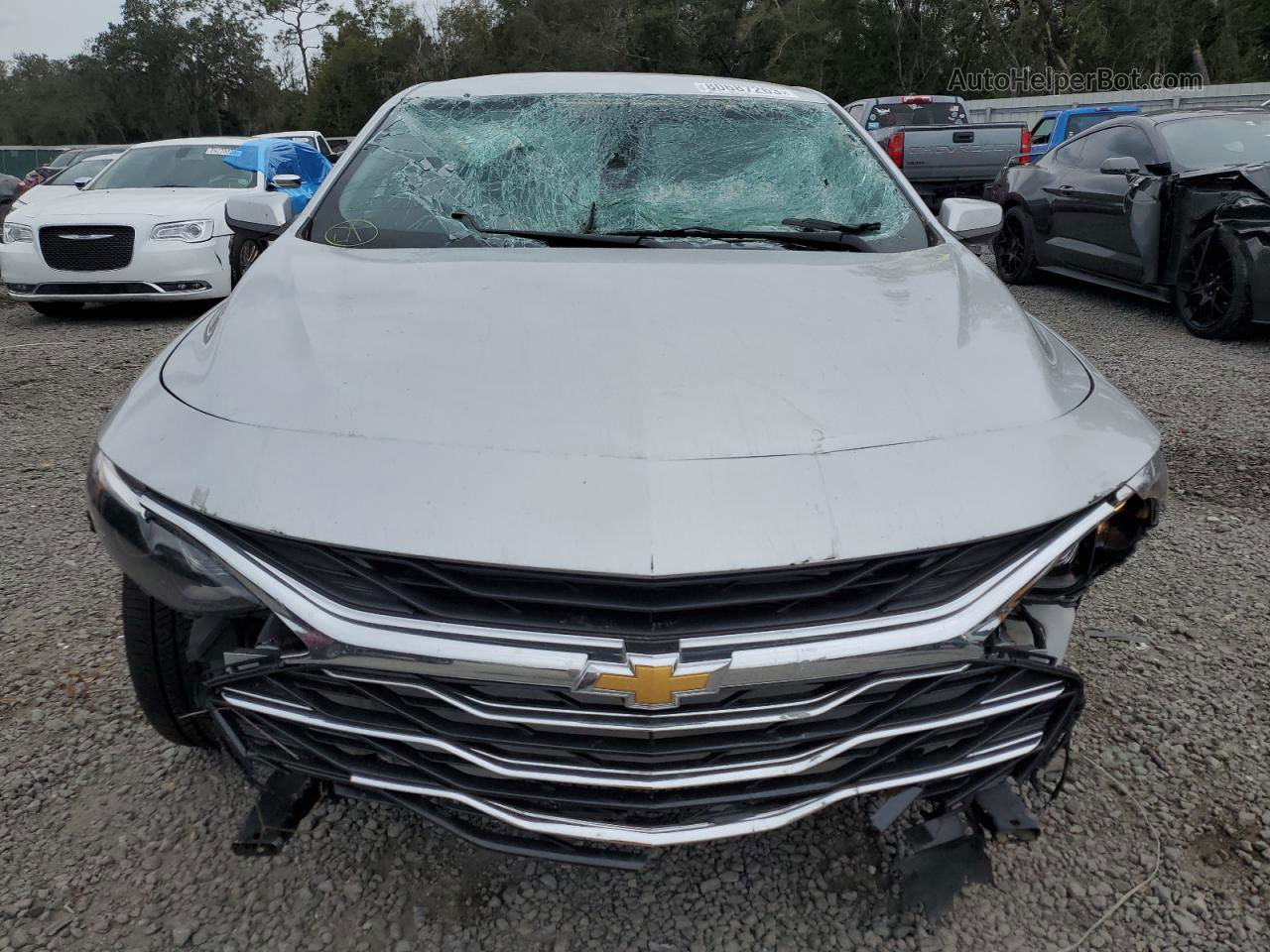 2021 Chevrolet Malibu Lt Silver vin: 1G1ZD5ST9MF061780