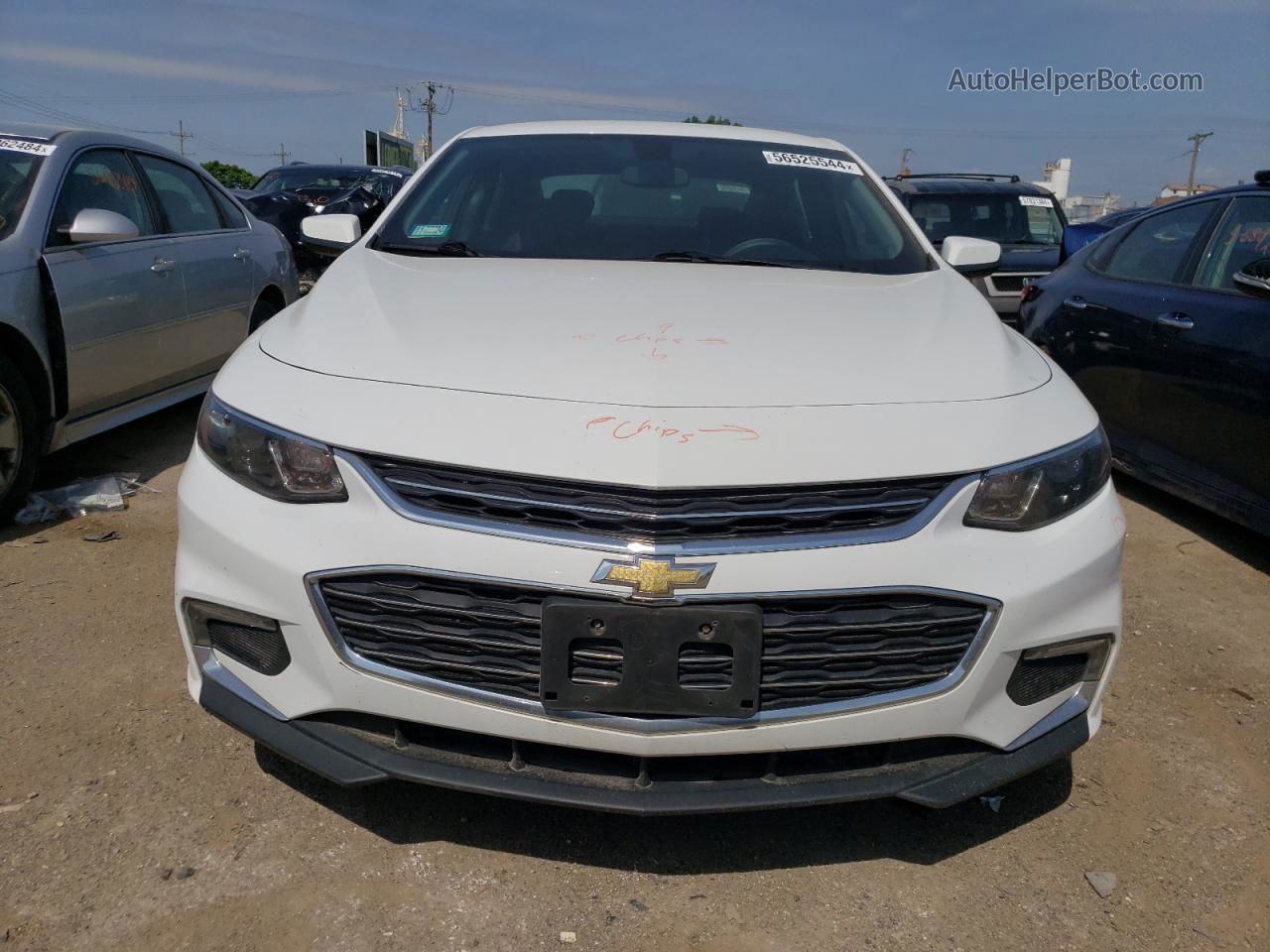 2018 Chevrolet Malibu Lt White vin: 1G1ZD5STXJF137647