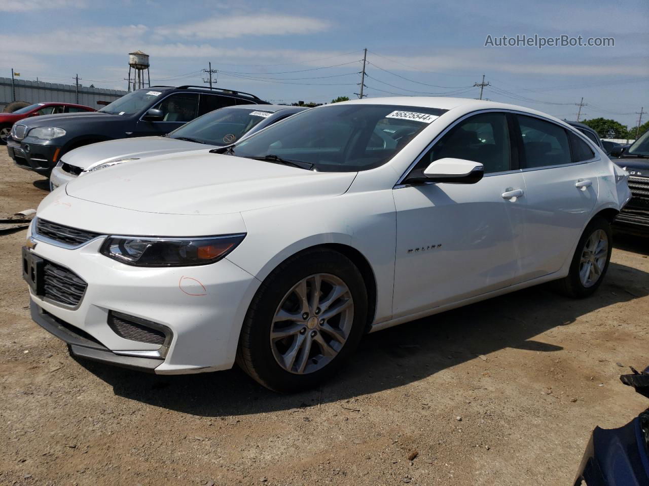 2018 Chevrolet Malibu Lt White vin: 1G1ZD5STXJF137647