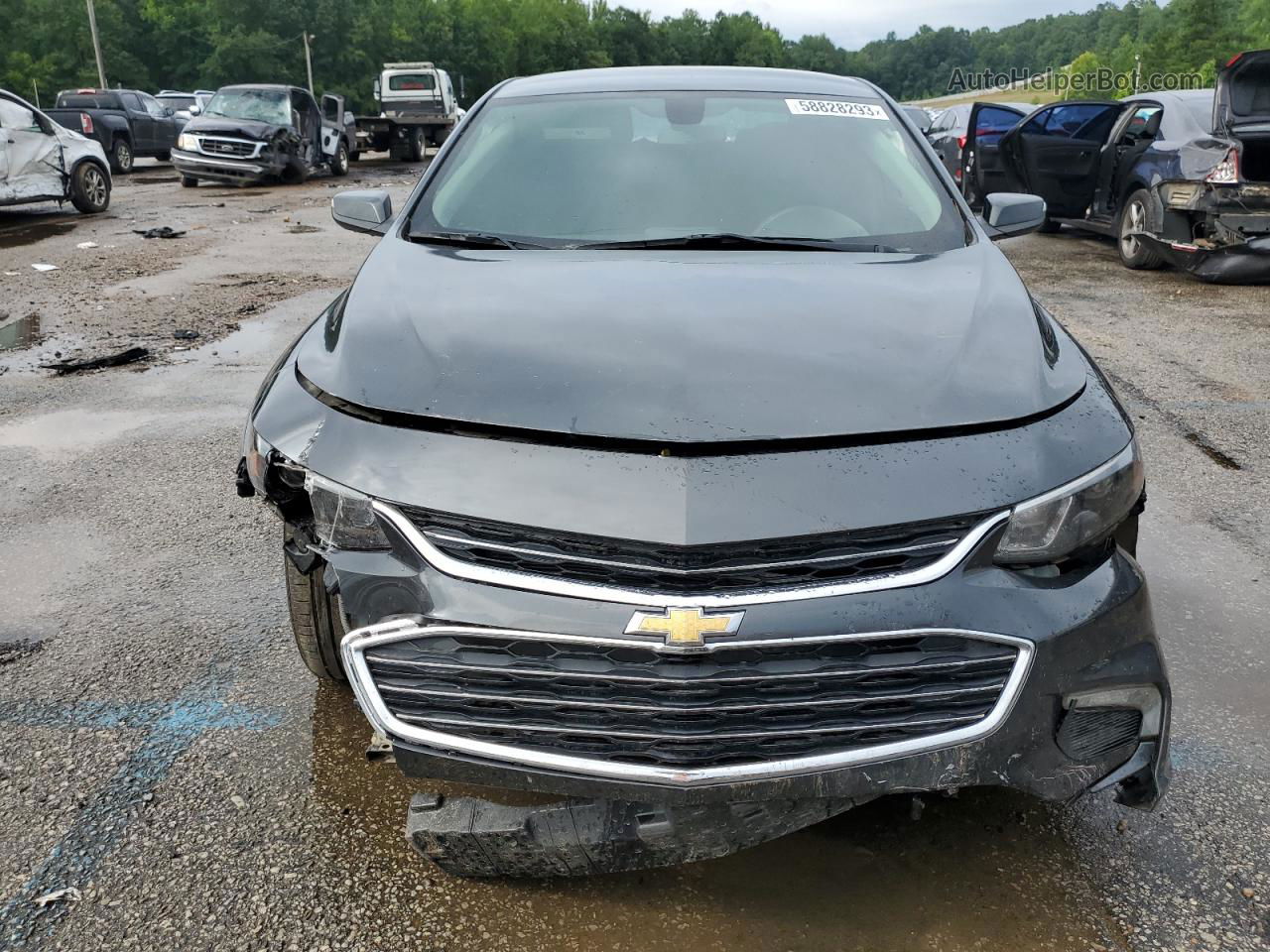 2018 Chevrolet Malibu Lt Charcoal vin: 1G1ZD5STXJF168526