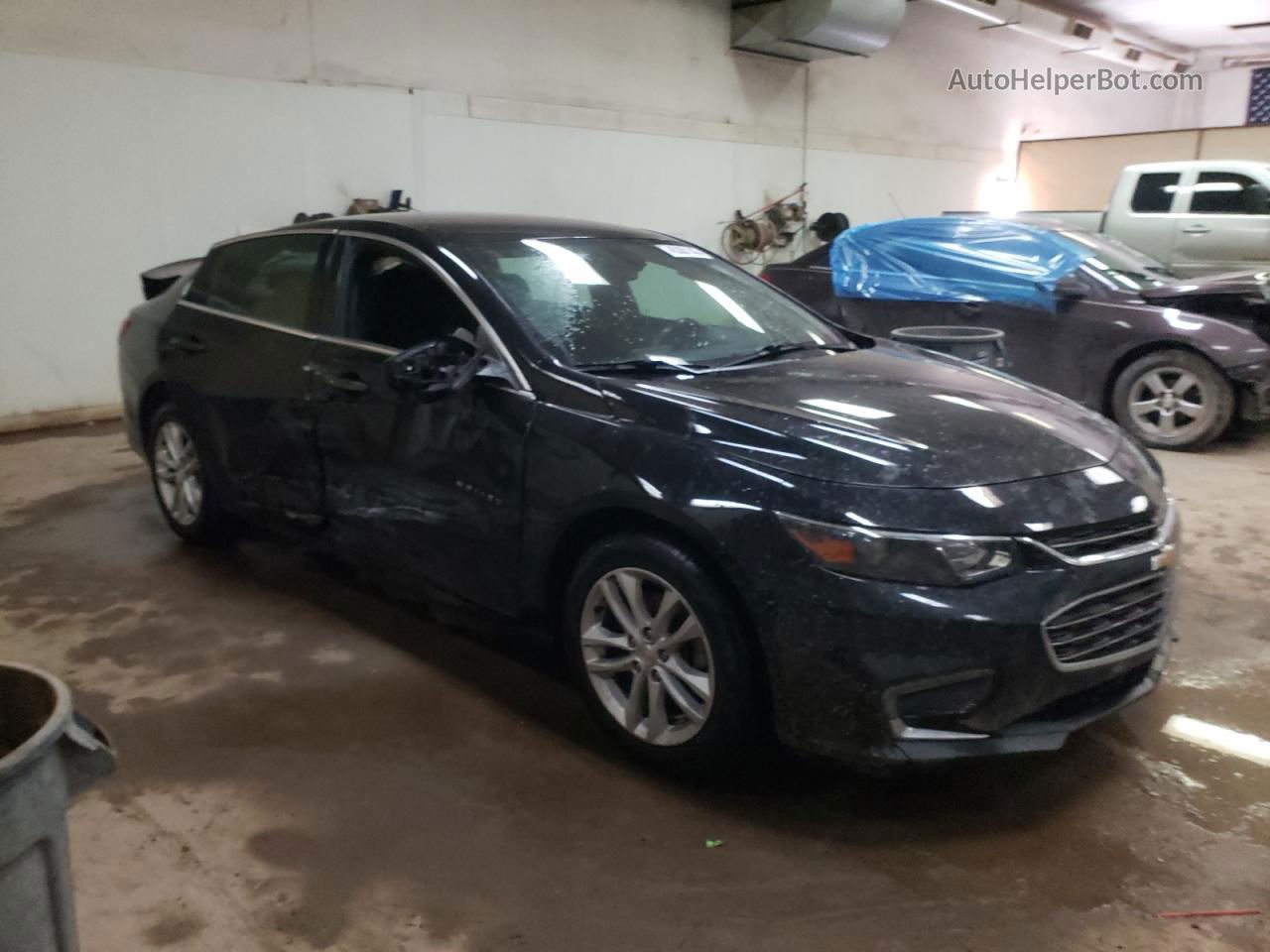 2018 Chevrolet Malibu Lt Black vin: 1G1ZD5STXJF170910