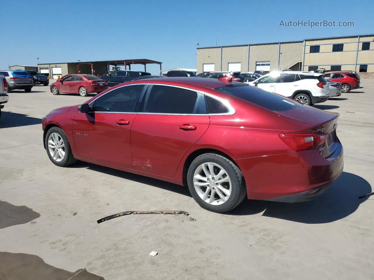 2018 Chevrolet Malibu Lt Maroon vin: 1G1ZD5STXJF215862