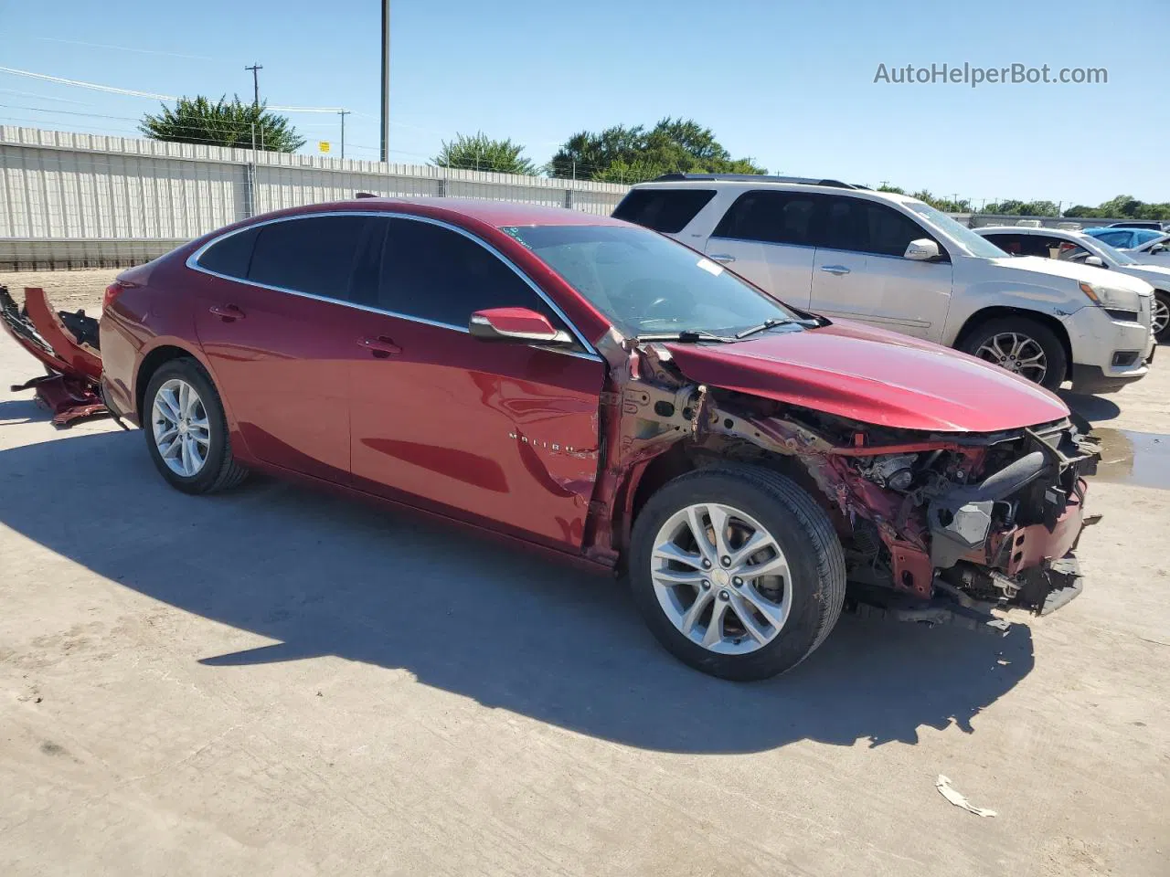 2018 Chevrolet Malibu Lt Maroon vin: 1G1ZD5STXJF215862