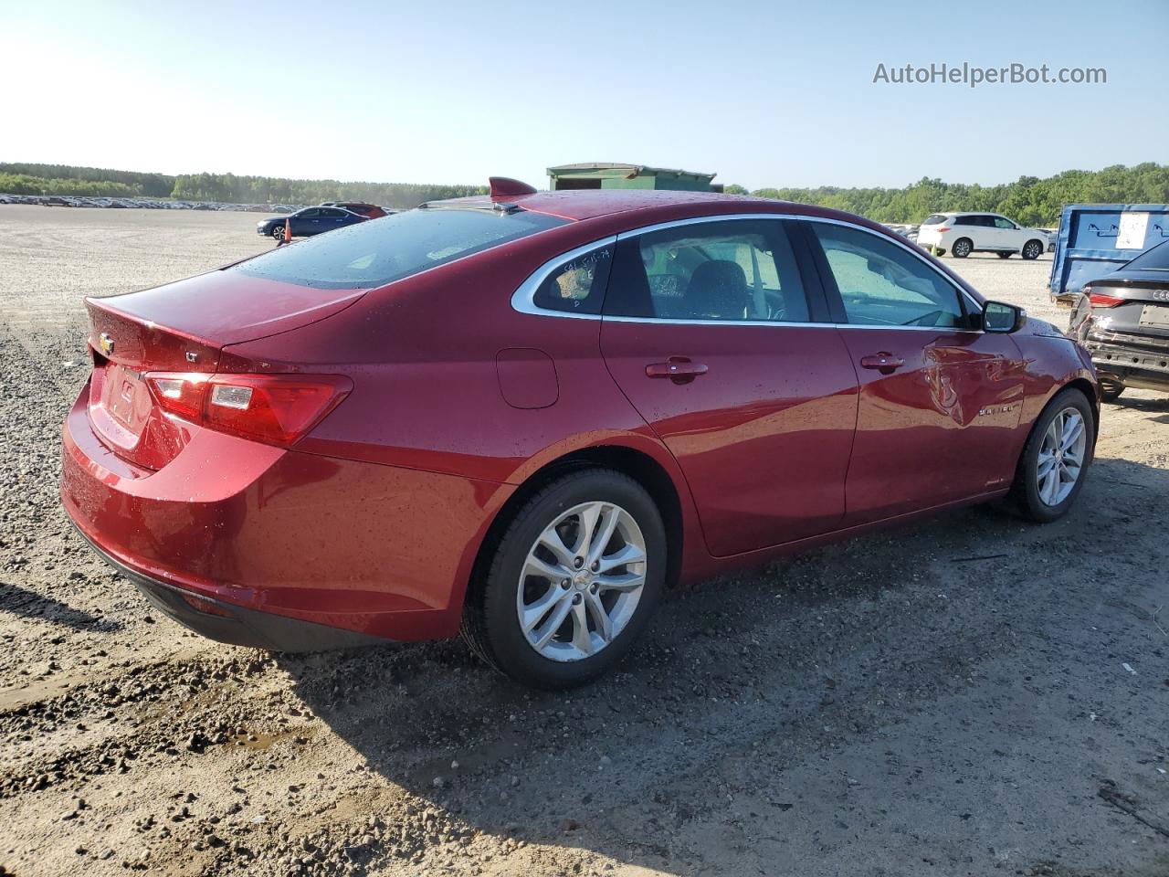 2018 Chevrolet Malibu Lt Red vin: 1G1ZD5STXJF245055