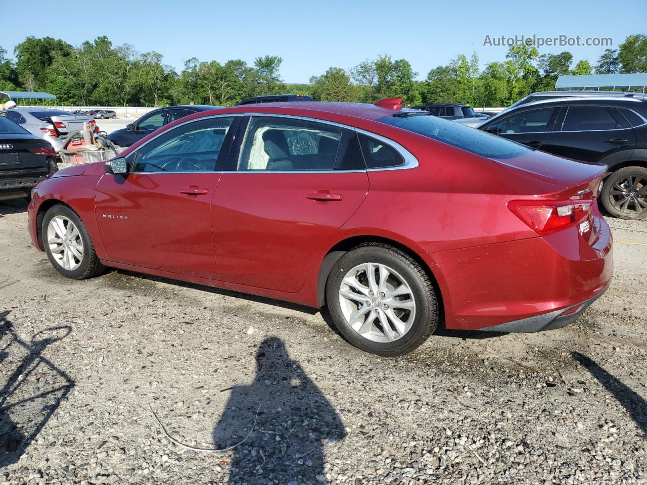 2018 Chevrolet Malibu Lt Red vin: 1G1ZD5STXJF245055