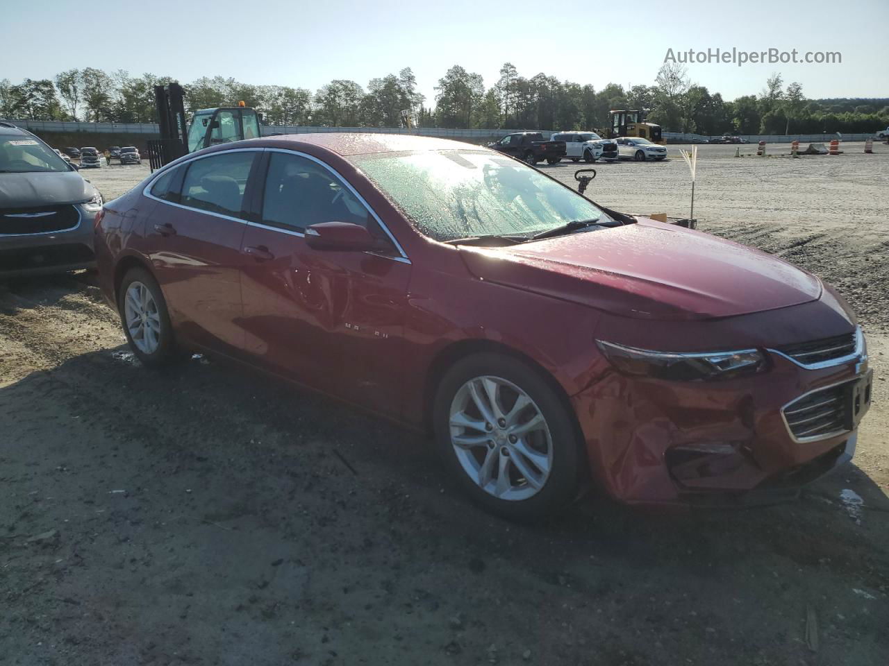 2018 Chevrolet Malibu Lt Red vin: 1G1ZD5STXJF245055