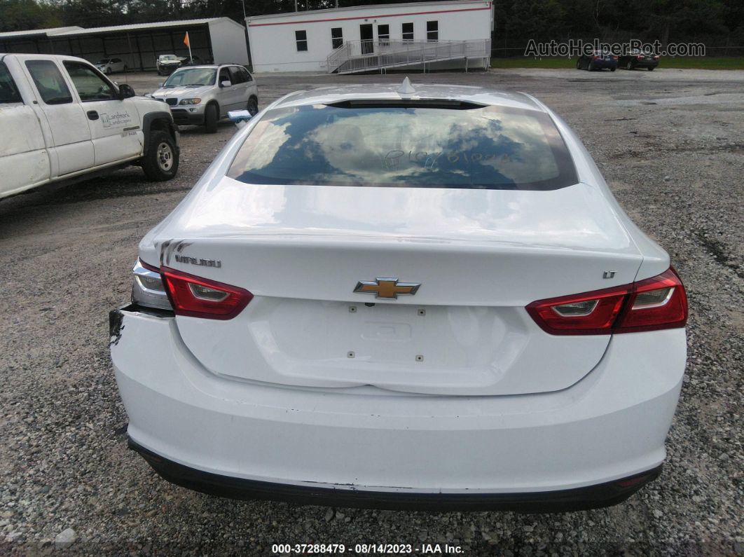 2018 Chevrolet Malibu Lt White vin: 1G1ZD5STXJF246190