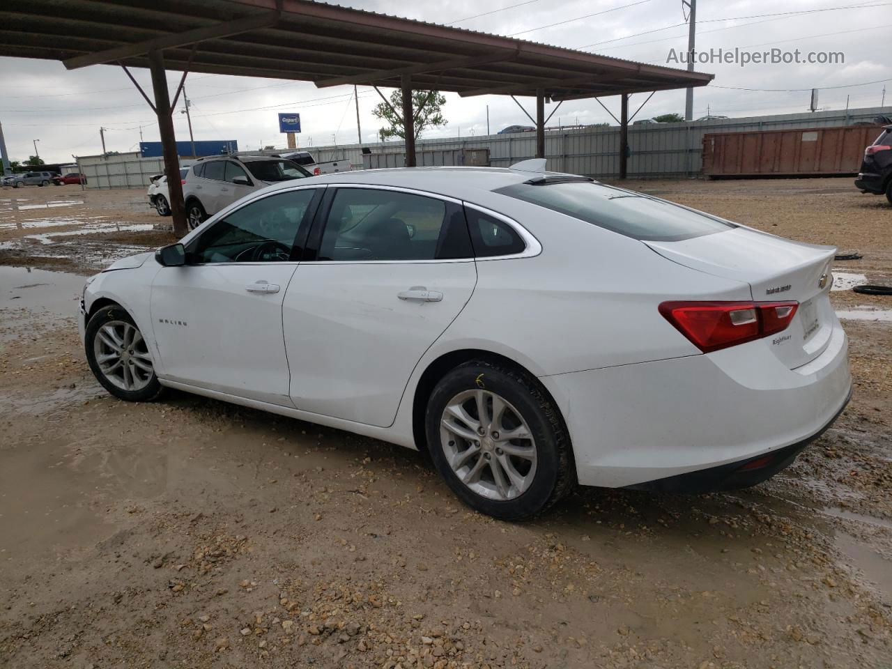 2018 Chevrolet Malibu Lt Белый vin: 1G1ZD5STXJF248649