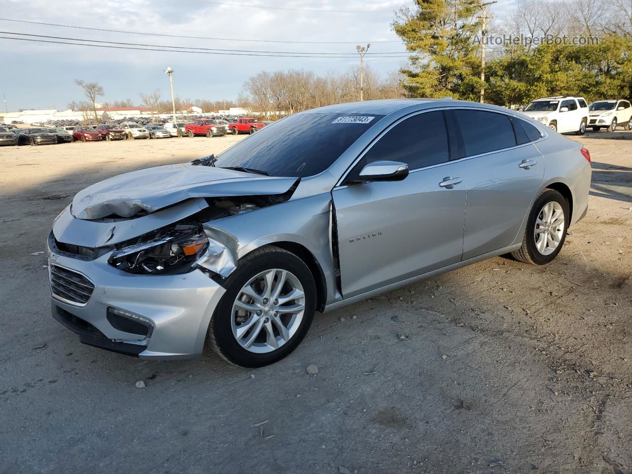 2018 Chevrolet Malibu Lt Silver vin: 1G1ZD5STXJF263880