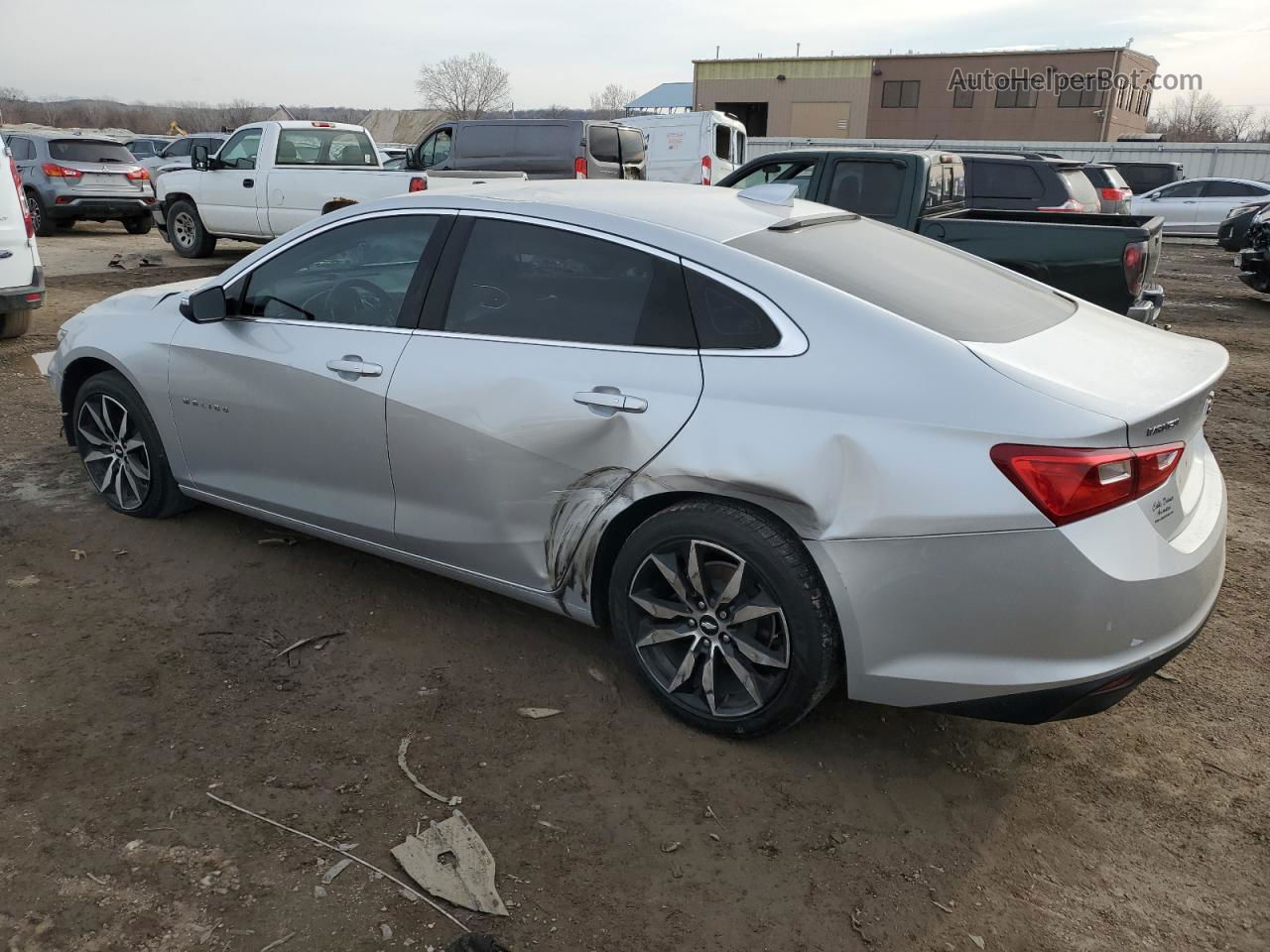 2018 Chevrolet Malibu Lt Silver vin: 1G1ZD5STXJF279335