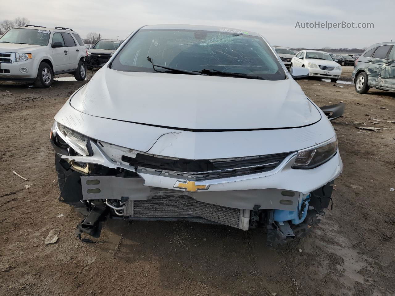 2018 Chevrolet Malibu Lt Silver vin: 1G1ZD5STXJF279335