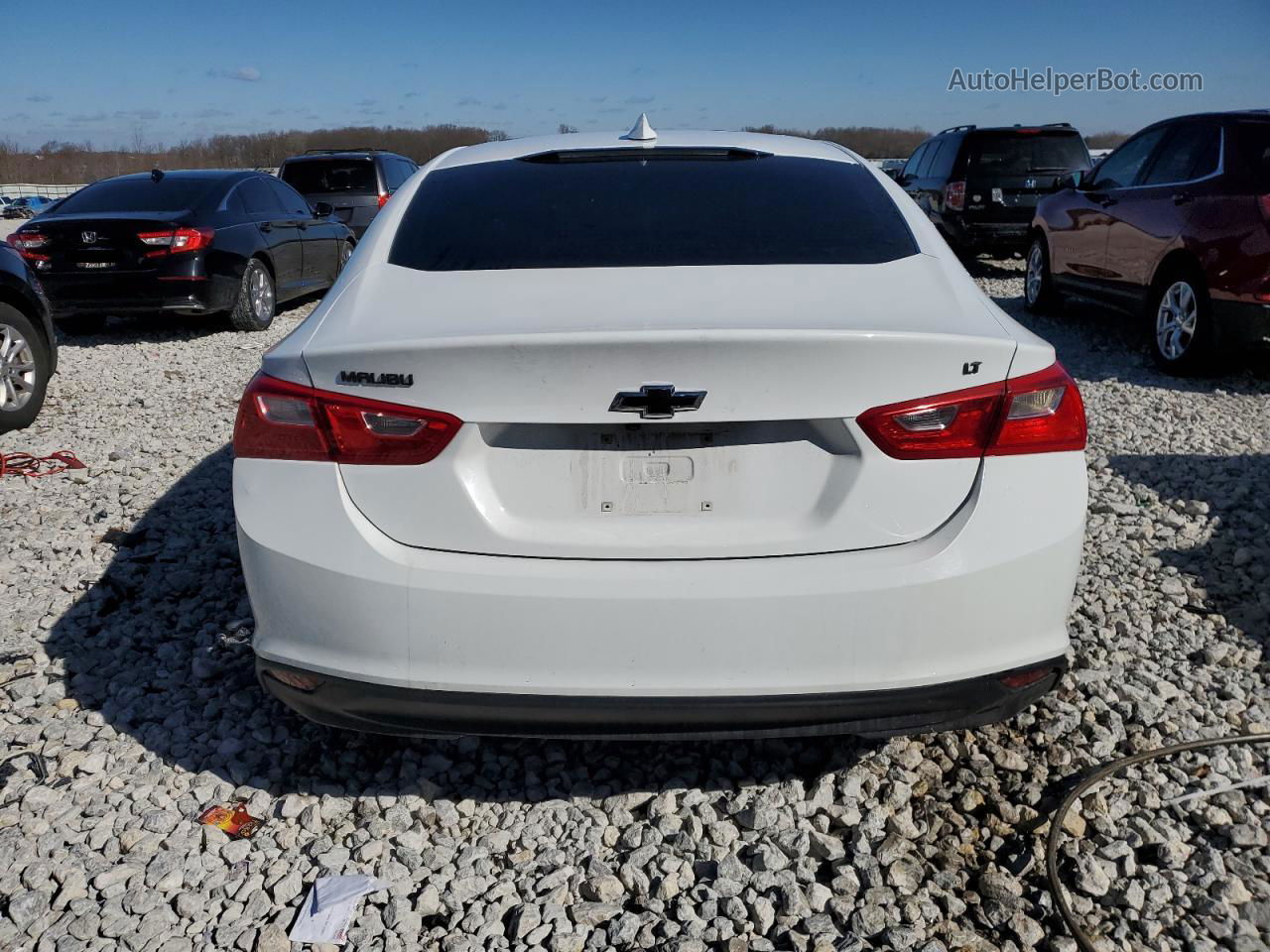 2018 Chevrolet Malibu Lt White vin: 1G1ZD5STXJF291761