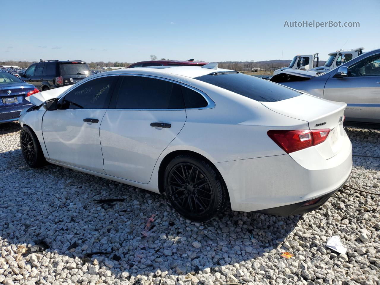 2018 Chevrolet Malibu Lt White vin: 1G1ZD5STXJF291761