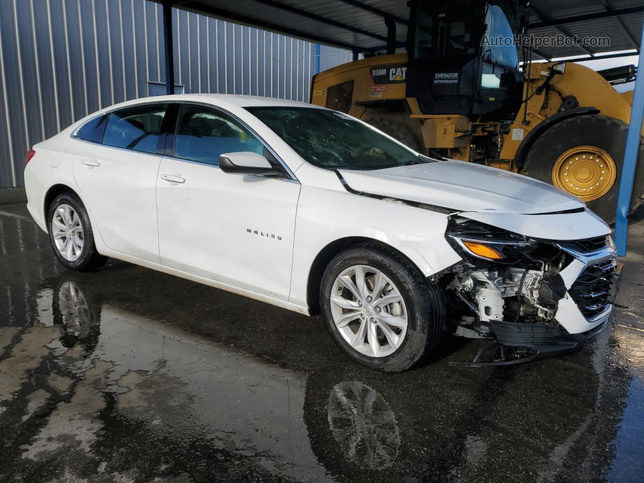 2021 Chevrolet Malibu Lt White vin: 1G1ZD5STXMF043529