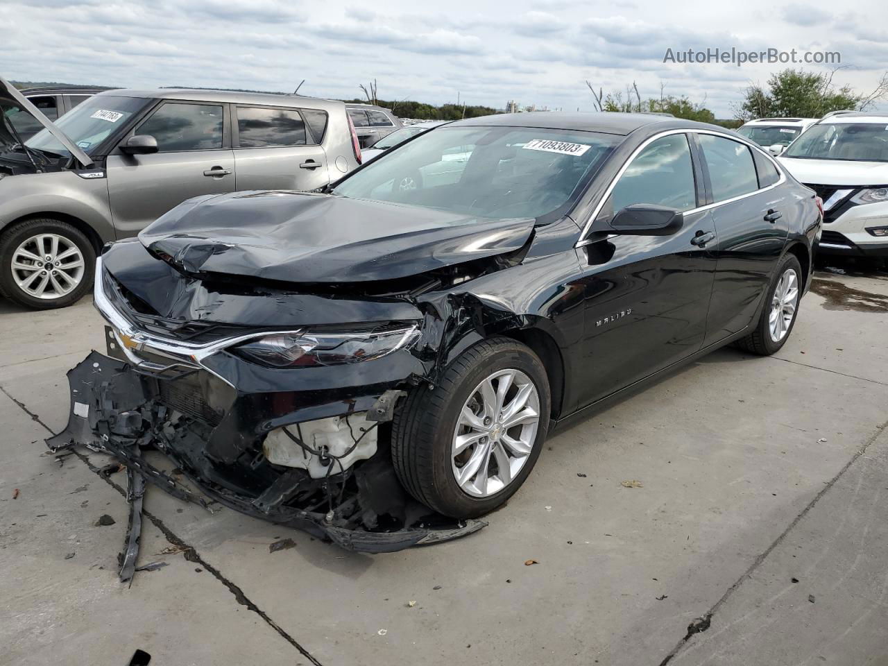 2021 Chevrolet Malibu Lt Black vin: 1G1ZD5STXMF060833