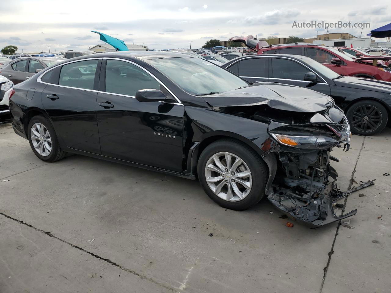 2021 Chevrolet Malibu Lt Black vin: 1G1ZD5STXMF060833