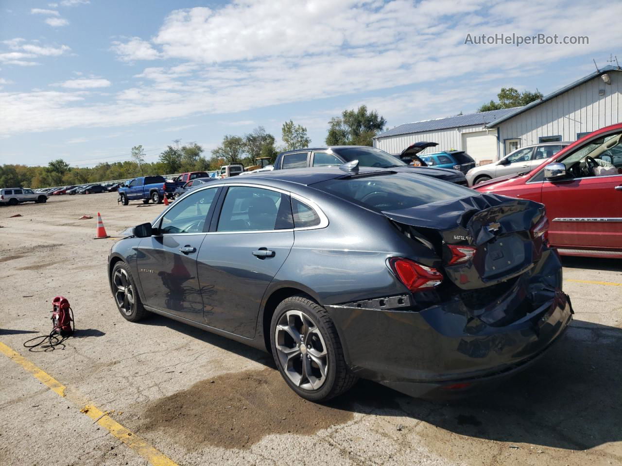 2021 Chevrolet Malibu Lt Синий vin: 1G1ZD5STXMF068477