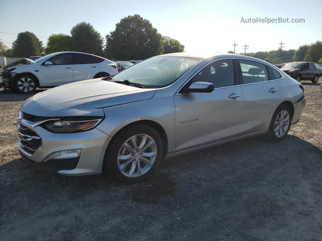 2021 Chevrolet Malibu Lt Silver vin: 1G1ZD5STXMF076160