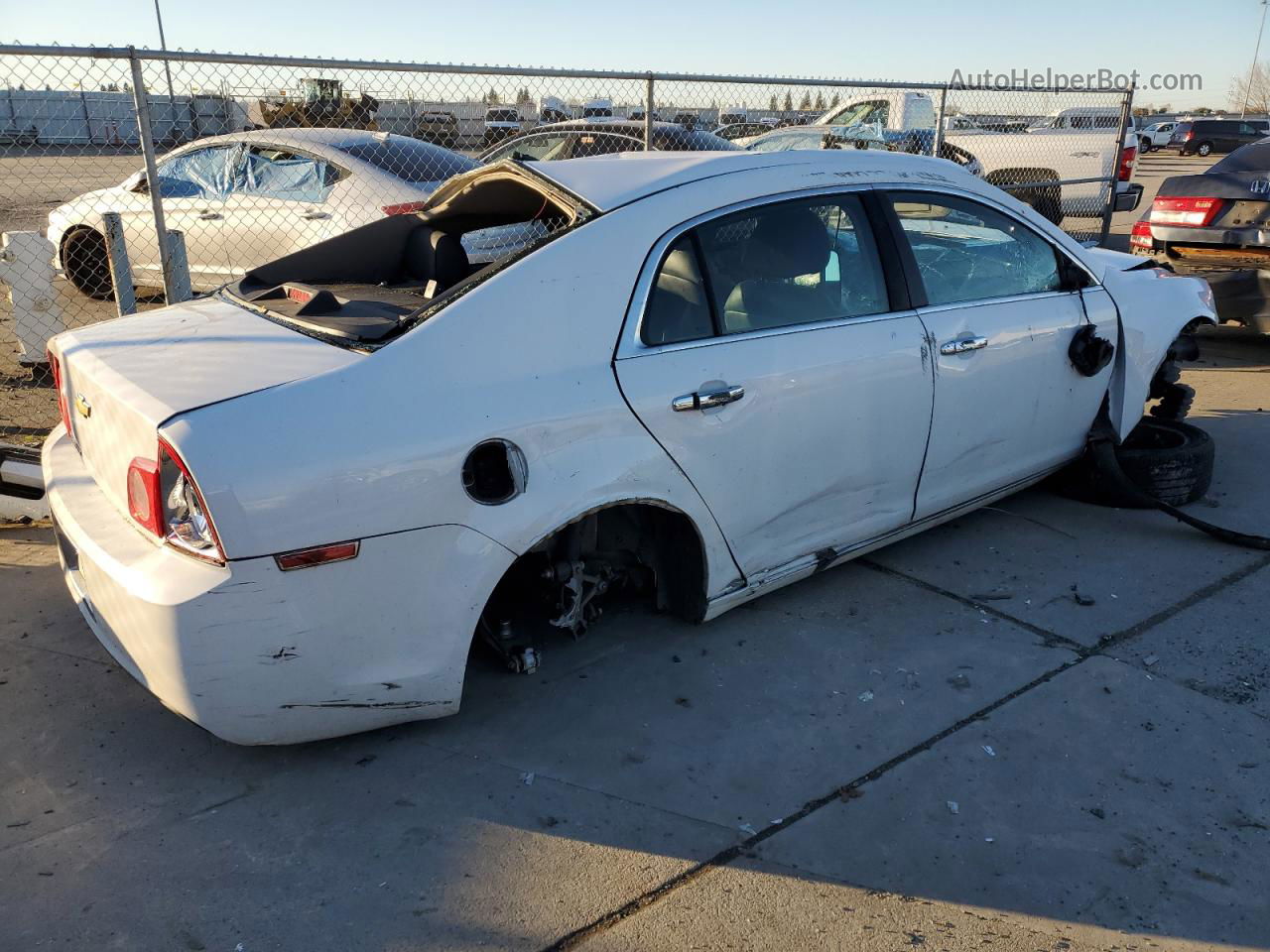 2012 Chevrolet Malibu Ltz White vin: 1G1ZE5E04CF378296