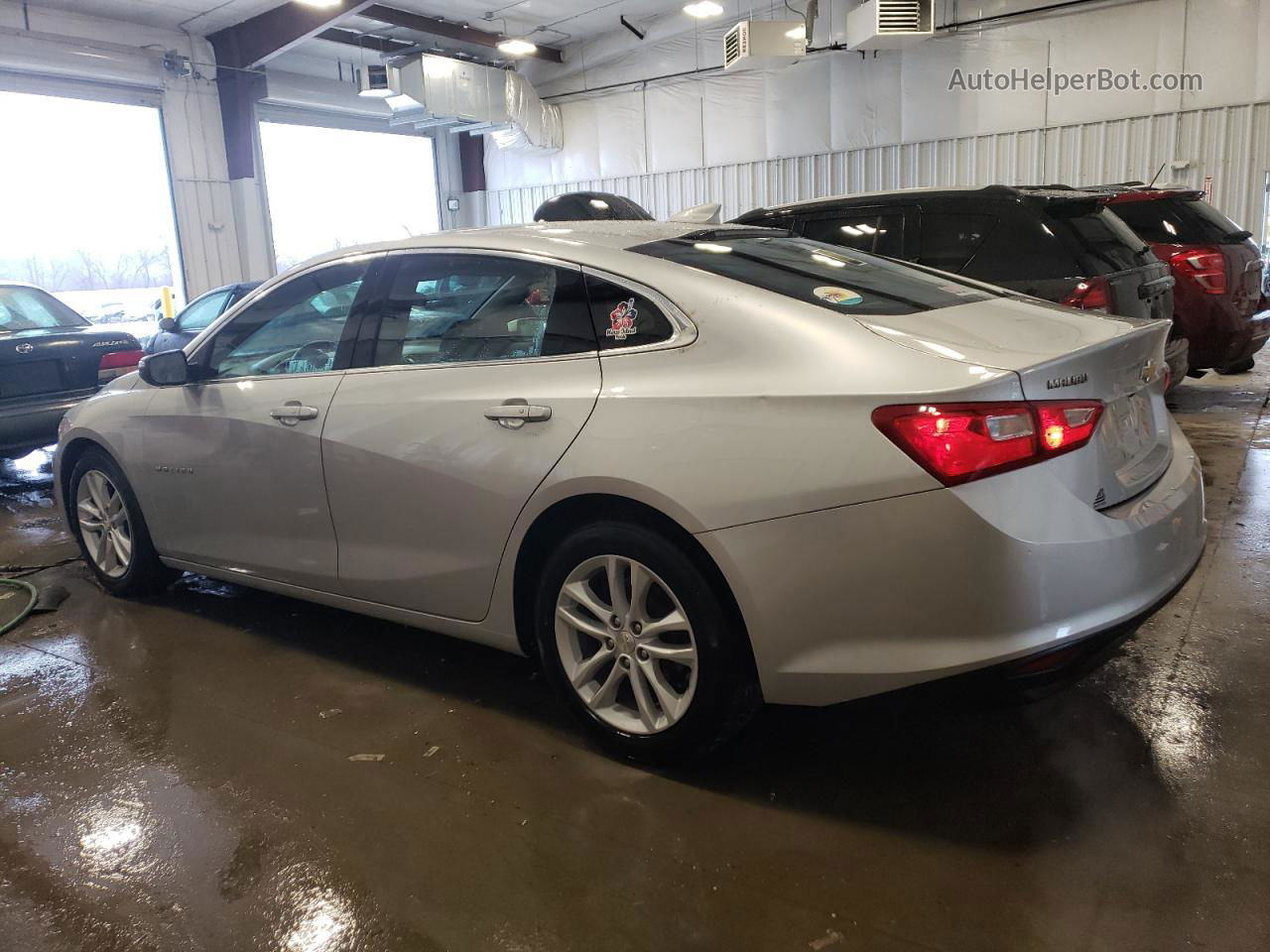 2017 Chevrolet Malibu Lt Silver vin: 1G1ZE5ST0HF121870