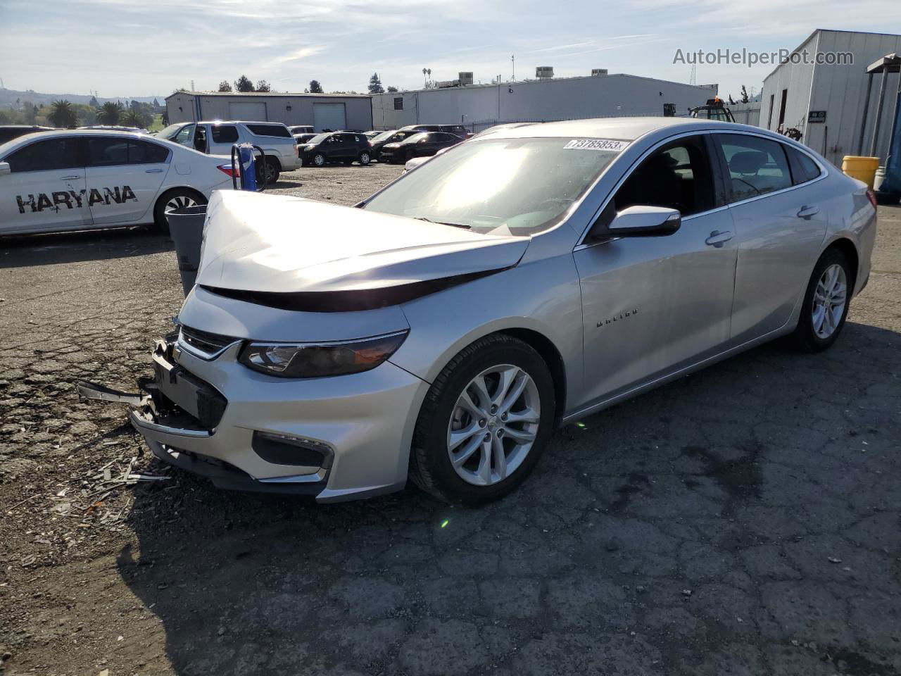 2017 Chevrolet Malibu Lt Серебряный vin: 1G1ZE5ST0HF130441