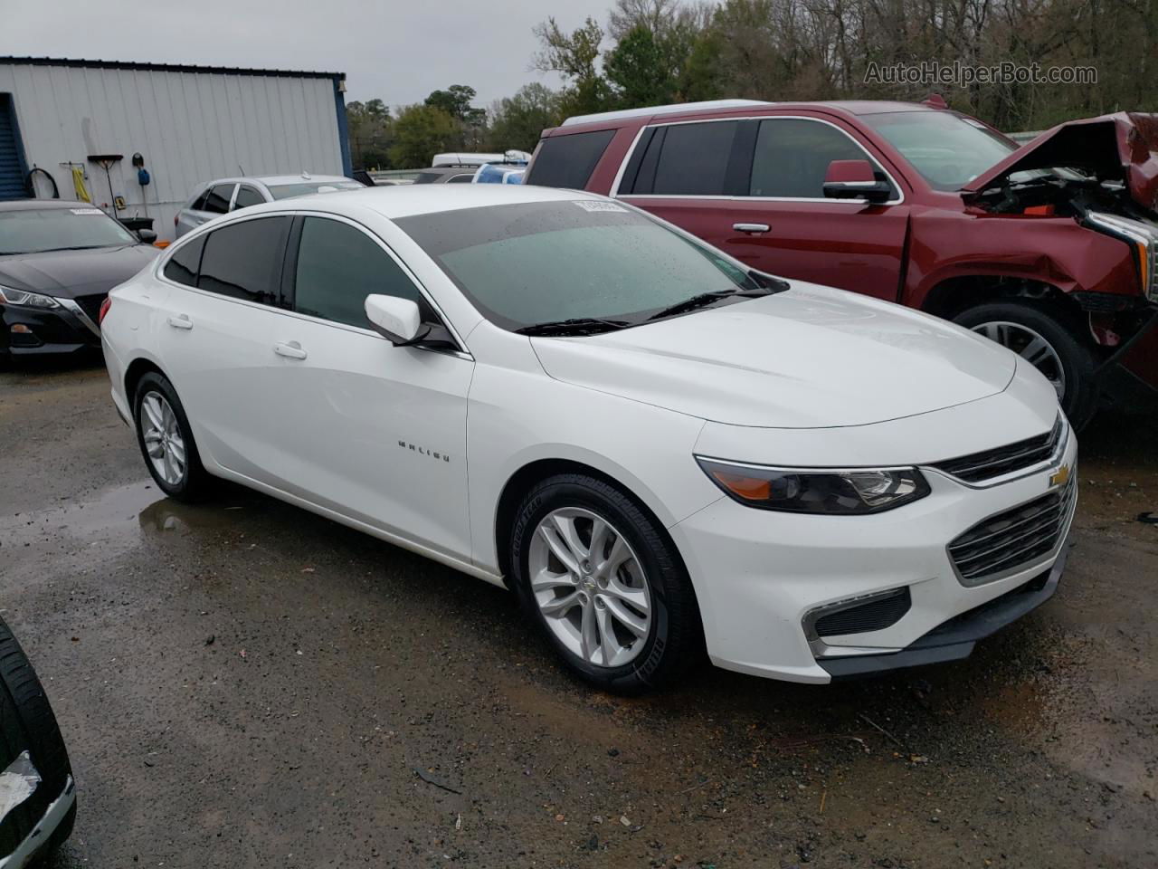 2017 Chevrolet Malibu Lt Белый vin: 1G1ZE5ST0HF148809