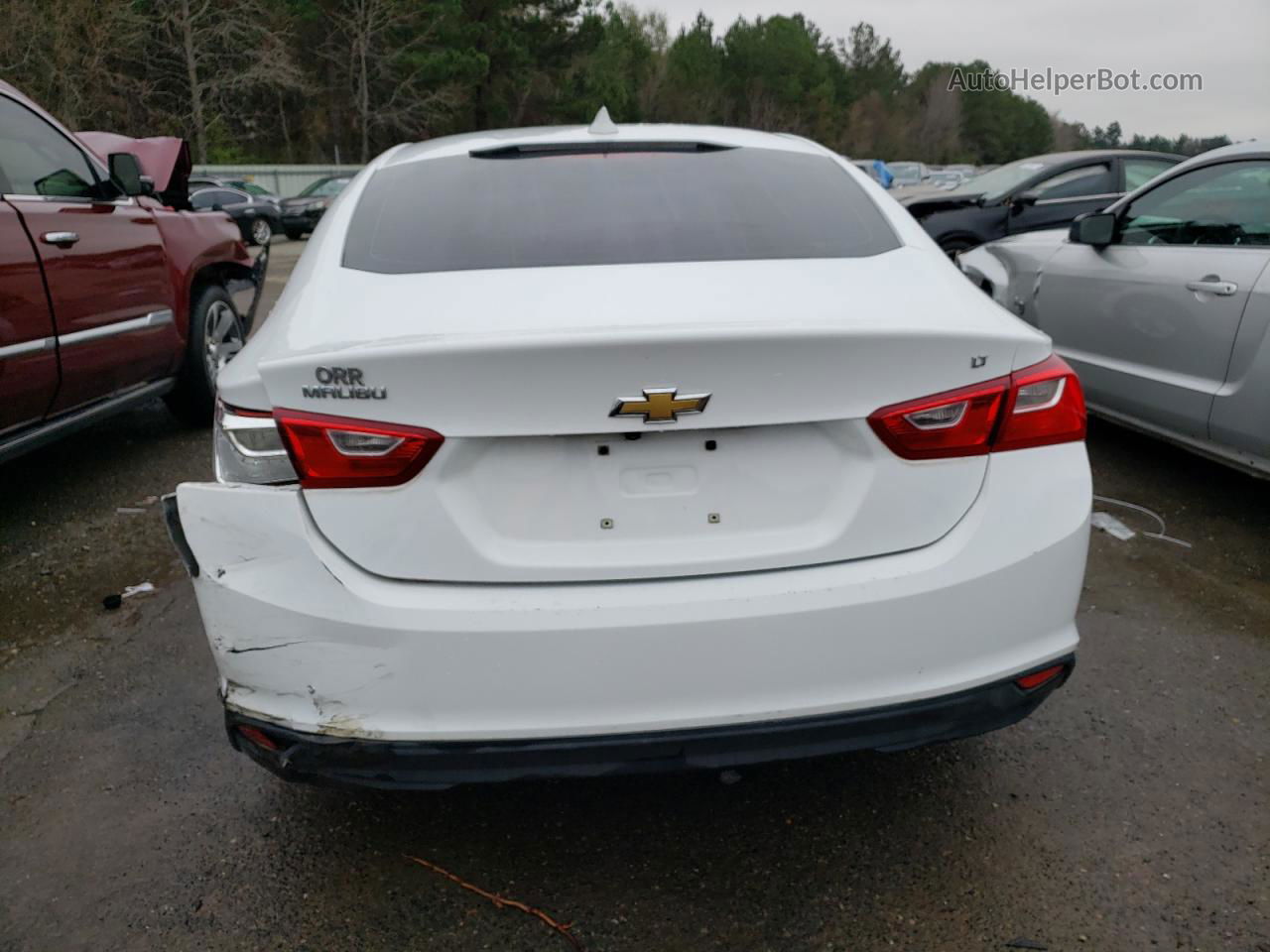 2017 Chevrolet Malibu Lt White vin: 1G1ZE5ST0HF148809