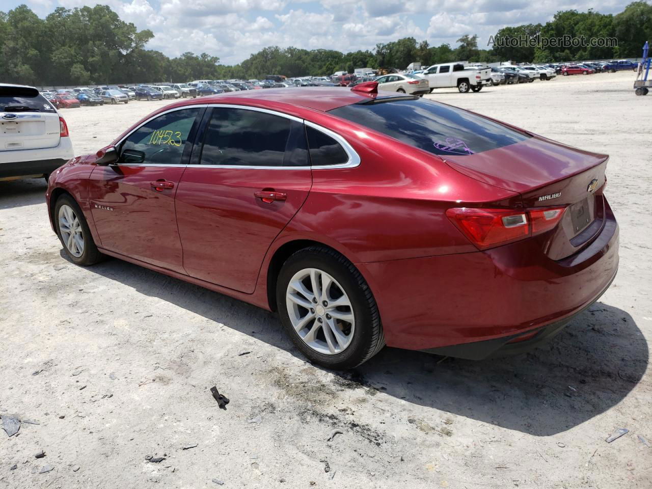 2017 Chevrolet Malibu Lt Red vin: 1G1ZE5ST0HF175718