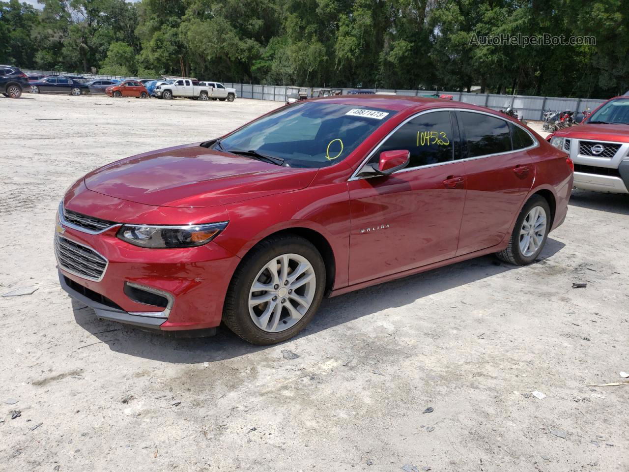 2017 Chevrolet Malibu Lt Red vin: 1G1ZE5ST0HF175718