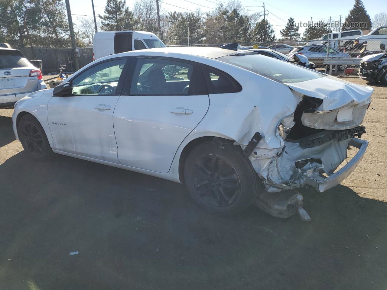 2017 Chevrolet Malibu Lt White vin: 1G1ZE5ST0HF205297