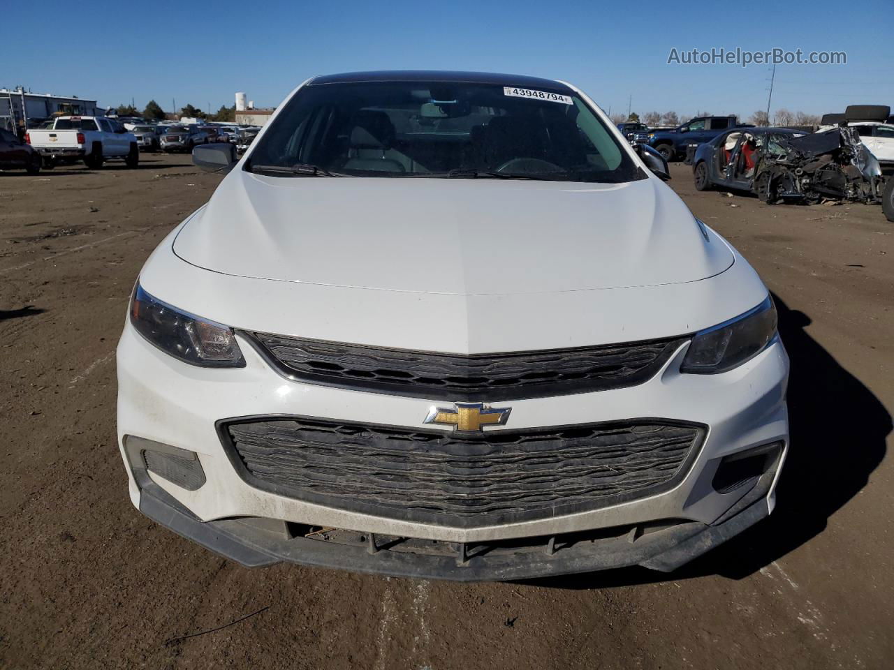 2017 Chevrolet Malibu Lt White vin: 1G1ZE5ST0HF205297