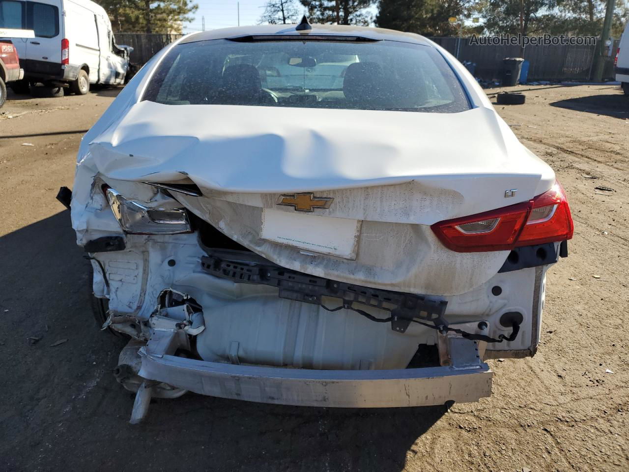 2017 Chevrolet Malibu Lt White vin: 1G1ZE5ST0HF205297