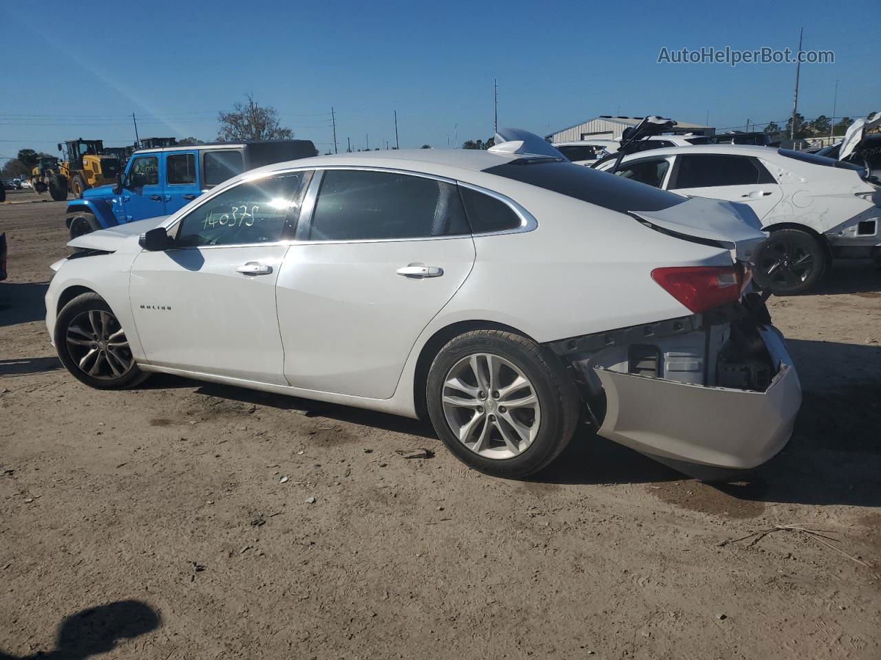 2017 Chevrolet Malibu Lt White vin: 1G1ZE5ST0HF212671