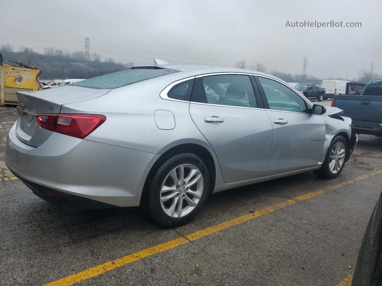 2017 Chevrolet Malibu Lt Серебряный vin: 1G1ZE5ST0HF231141