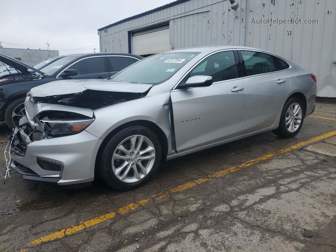 2017 Chevrolet Malibu Lt Серебряный vin: 1G1ZE5ST0HF231141