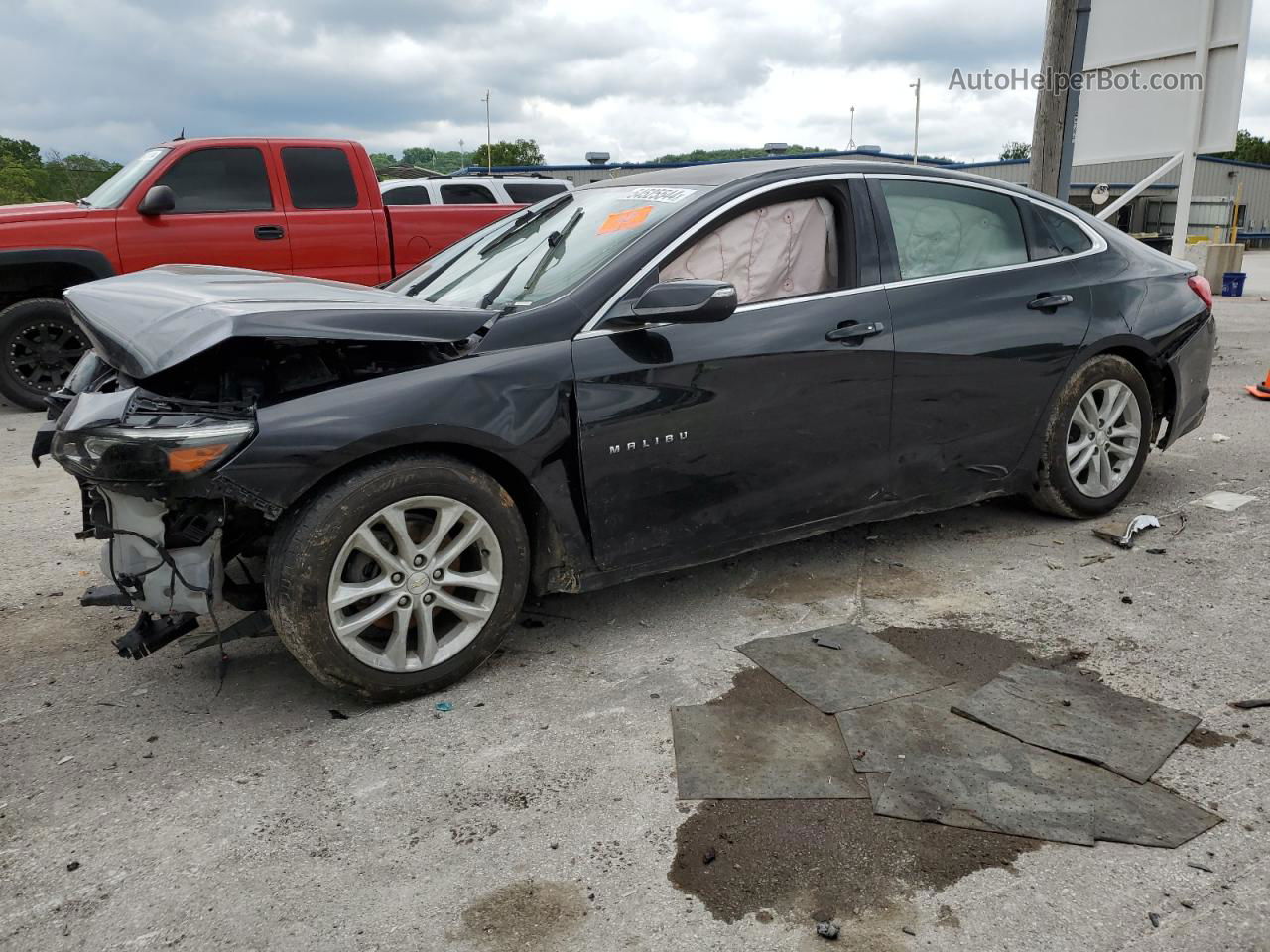 2017 Chevrolet Malibu Lt Black vin: 1G1ZE5ST0HF236467