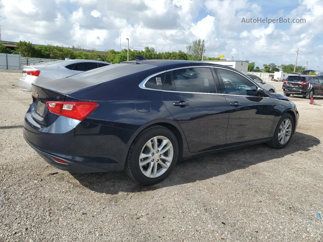 2017 Chevrolet Malibu Lt Синий vin: 1G1ZE5ST0HF244231