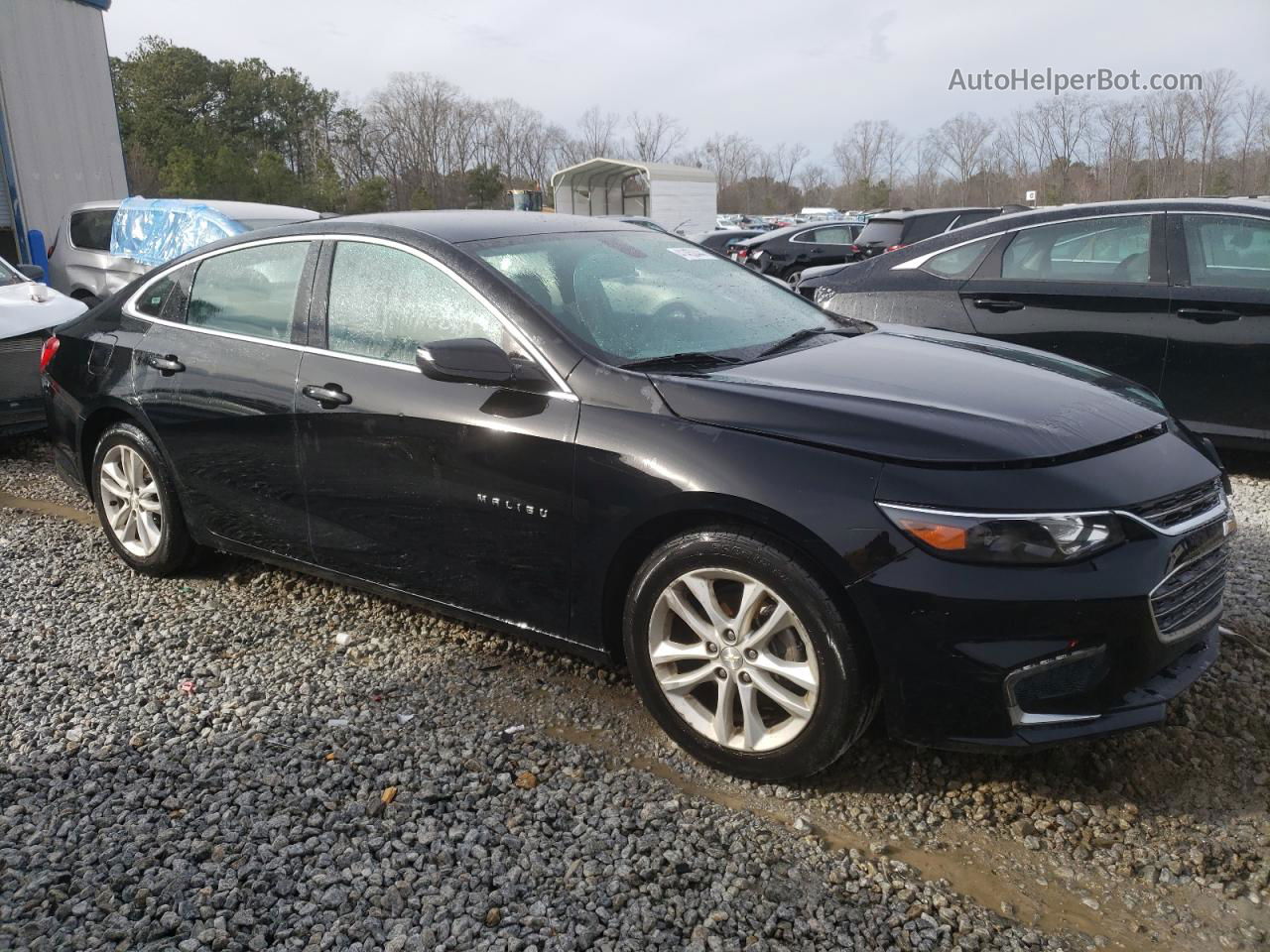 2017 Chevrolet Malibu Lt Черный vin: 1G1ZE5ST0HF256167