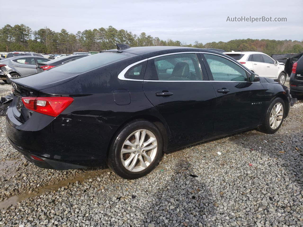 2017 Chevrolet Malibu Lt Черный vin: 1G1ZE5ST0HF256167