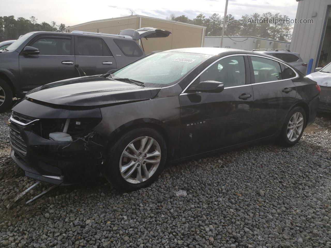 2017 Chevrolet Malibu Lt Черный vin: 1G1ZE5ST0HF256167