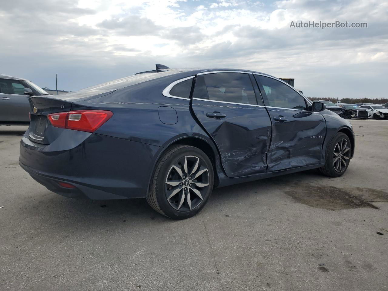 2017 Chevrolet Malibu Lt Синий vin: 1G1ZE5ST0HF283434