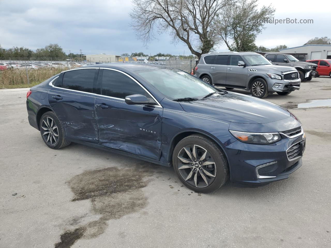 2017 Chevrolet Malibu Lt Синий vin: 1G1ZE5ST0HF283434