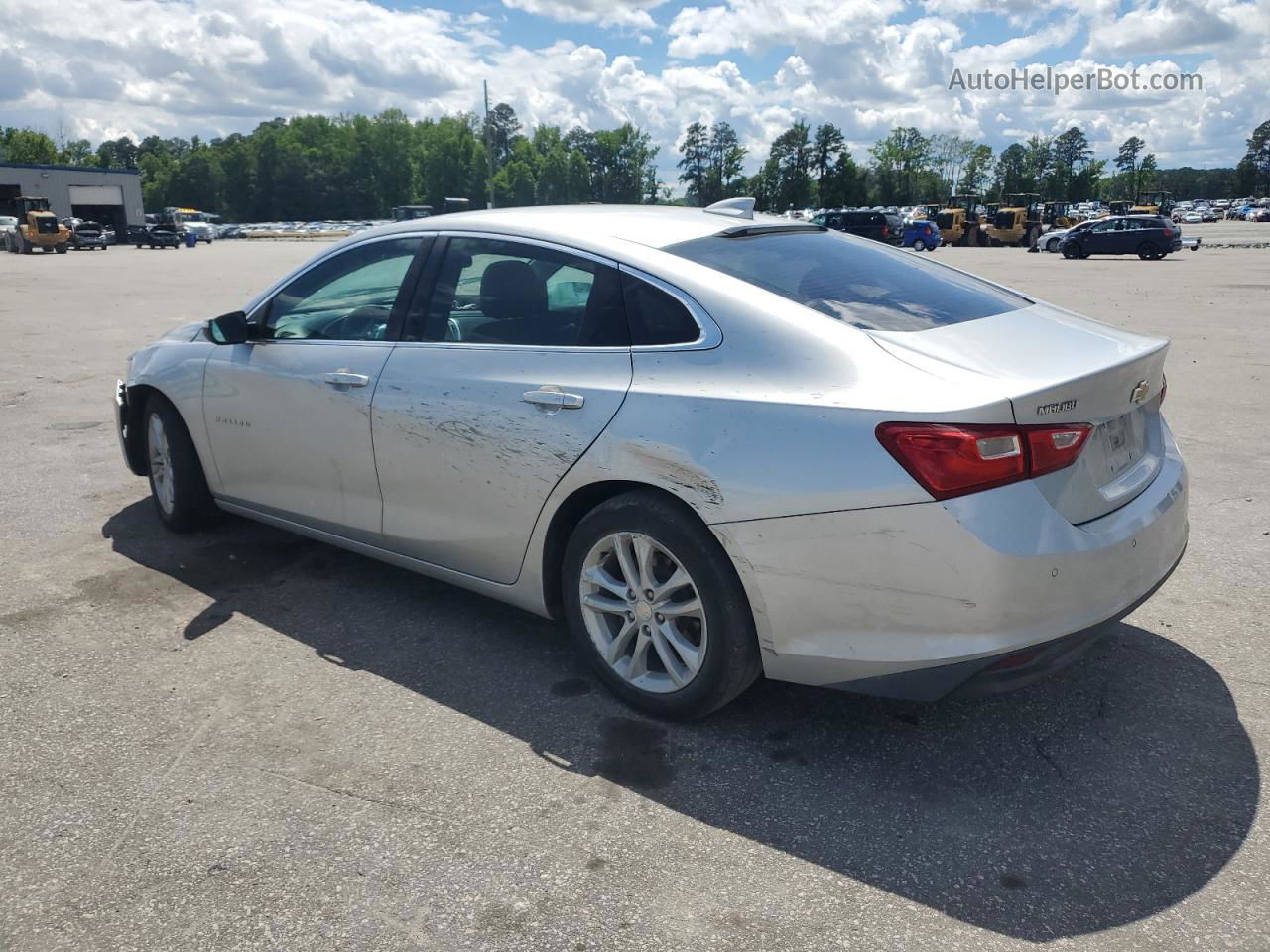 2017 Chevrolet Malibu Lt Silver vin: 1G1ZE5ST1HF112563