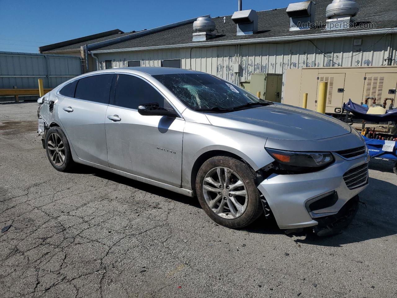 2017 Chevrolet Malibu Lt Silver vin: 1G1ZE5ST1HF166669