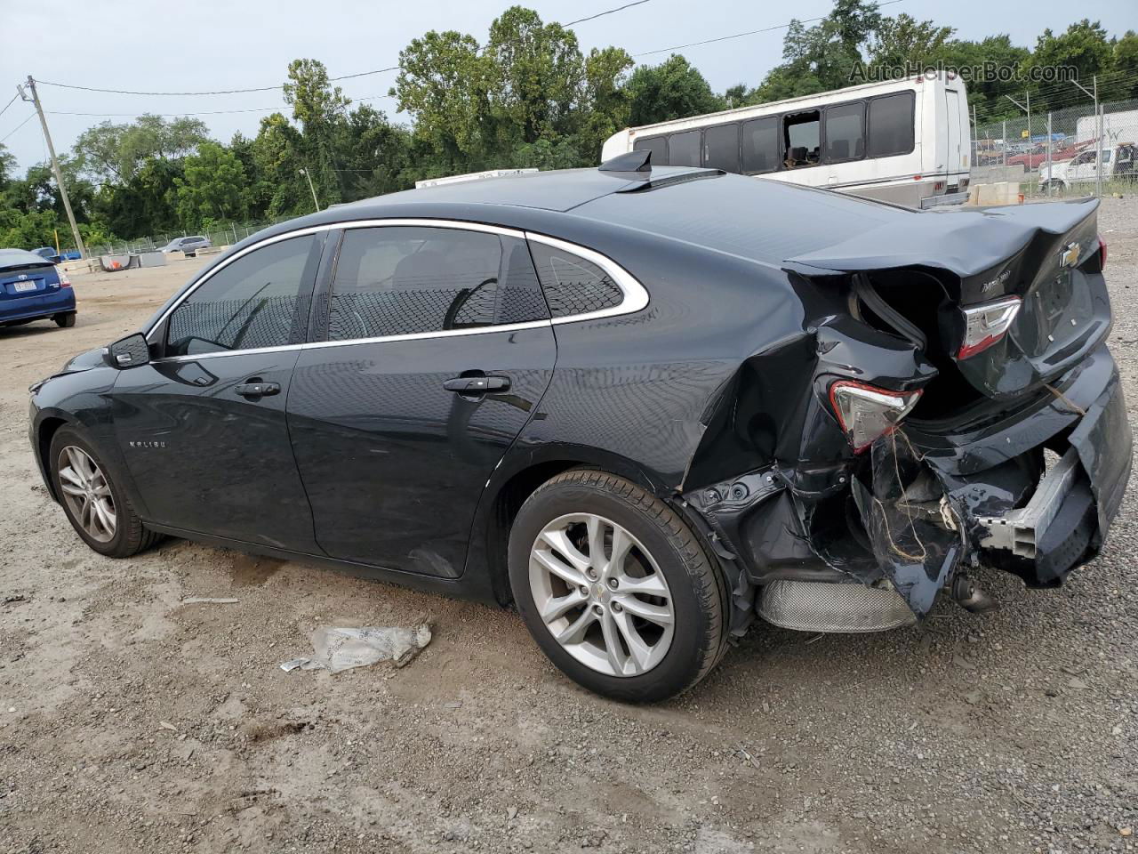 2017 Chevrolet Malibu Lt Black vin: 1G1ZE5ST1HF176117